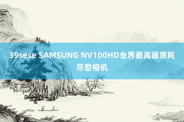 39sese SAMSUNG NV100HD业界最高画质耗尽型相机